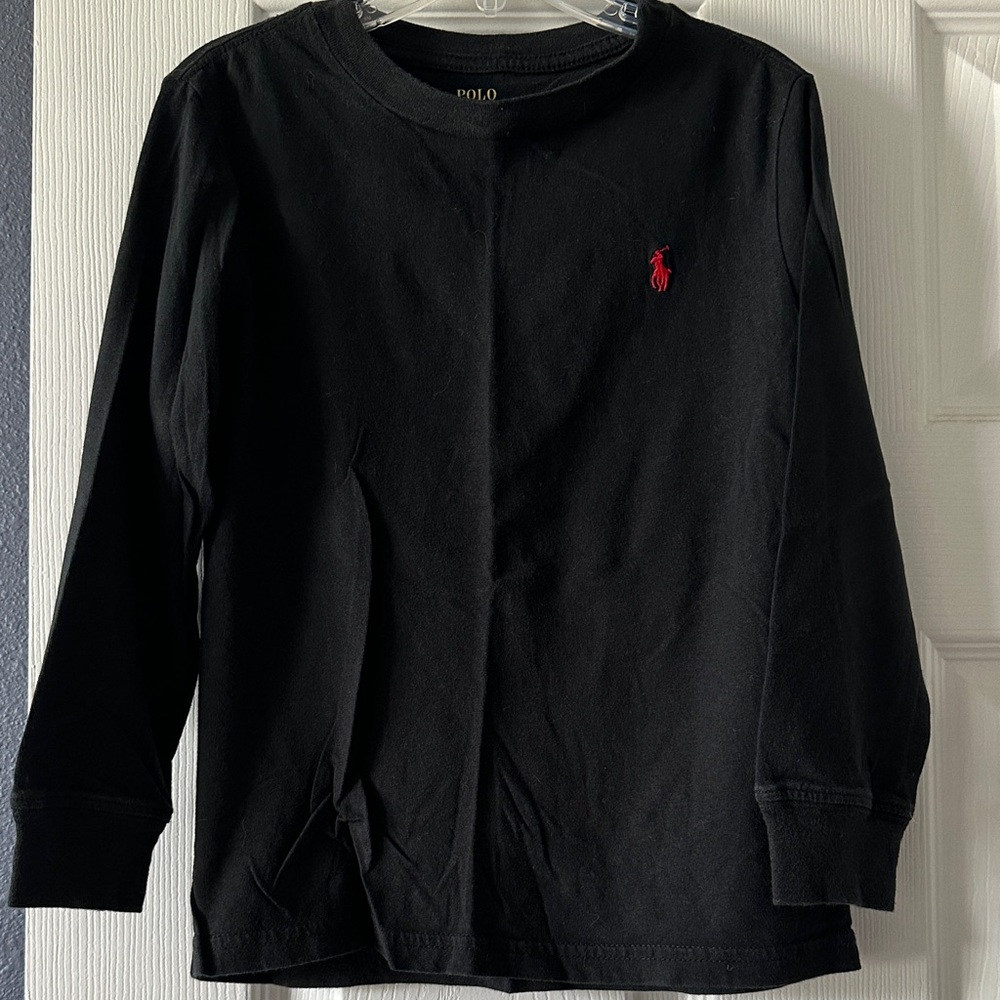 Polo by Ralph Lauren Kids Black Long Sleeve Tee